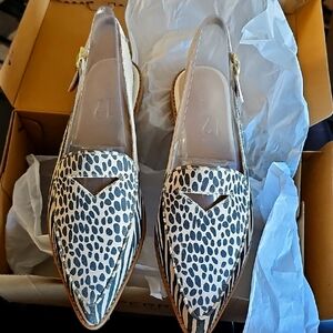 Speery Chic Animal Print Slingback Flats
